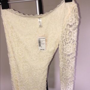 Off-white lace dress NWT
